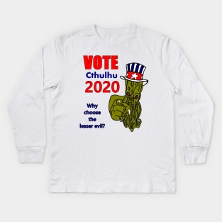 Vote Cthulhu 2020 Kids Long Sleeve T-Shirt